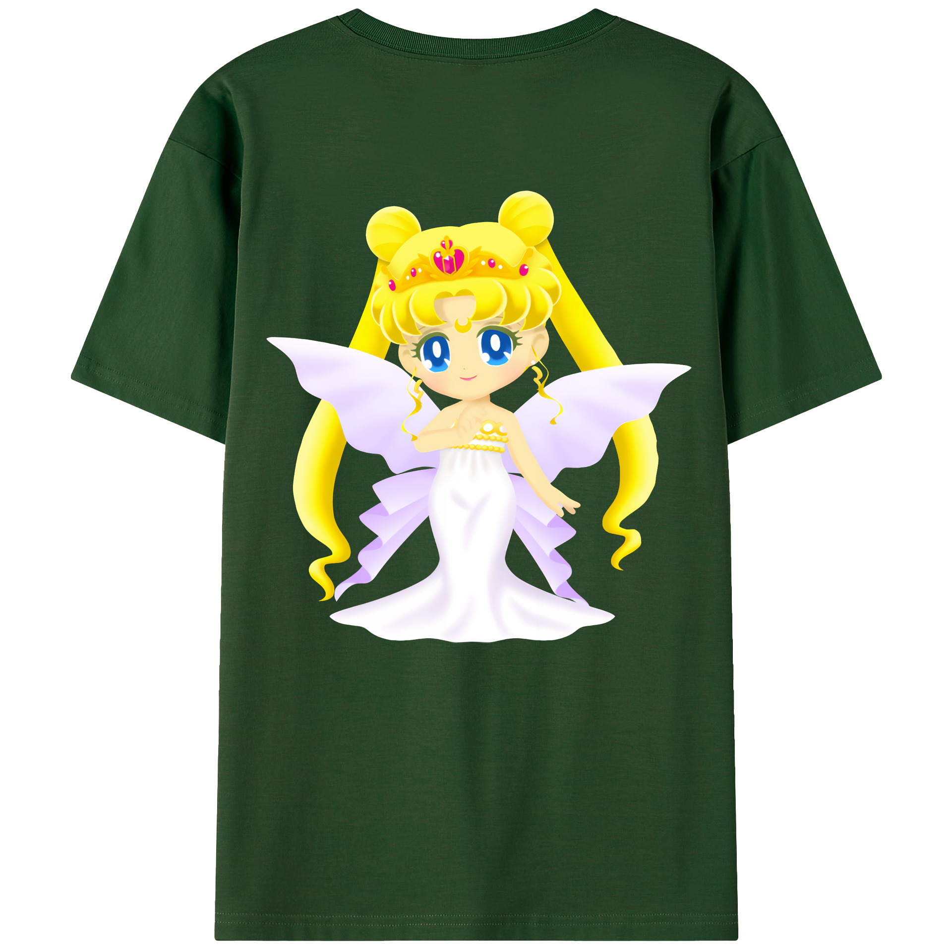 （画像用） 美少女戦士セーラームーン 愛野 美奈子 あいの みなこ Sailor Moon Aino Minako 綿100％半袖Tシャツ（背面プリント）